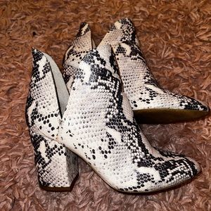 Steve Madden Snakeskin Booties